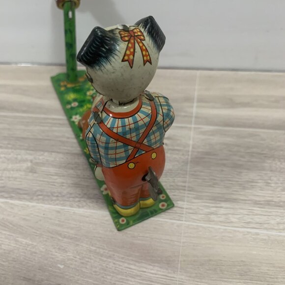 Vintage Japan Tin Wind Up Skip Rope Mechanical Toy Imperfect Please Read - Picture 11 of 13